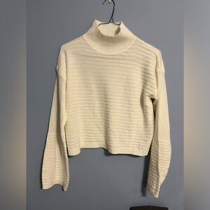 NWOT Cream Crop Sweater